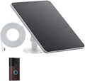 Solar Charge Compatible with Ring Battery Doorbell with a USB-C Power Connector.Ring Solar Charger for Battery Doorbell（White）