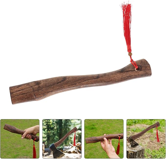 ARTIBETTER 4pcs Axe Handle Replacement for Outdoor Use Wooden Axe Handle for Firewood Cutting Easy to Install Carbonized