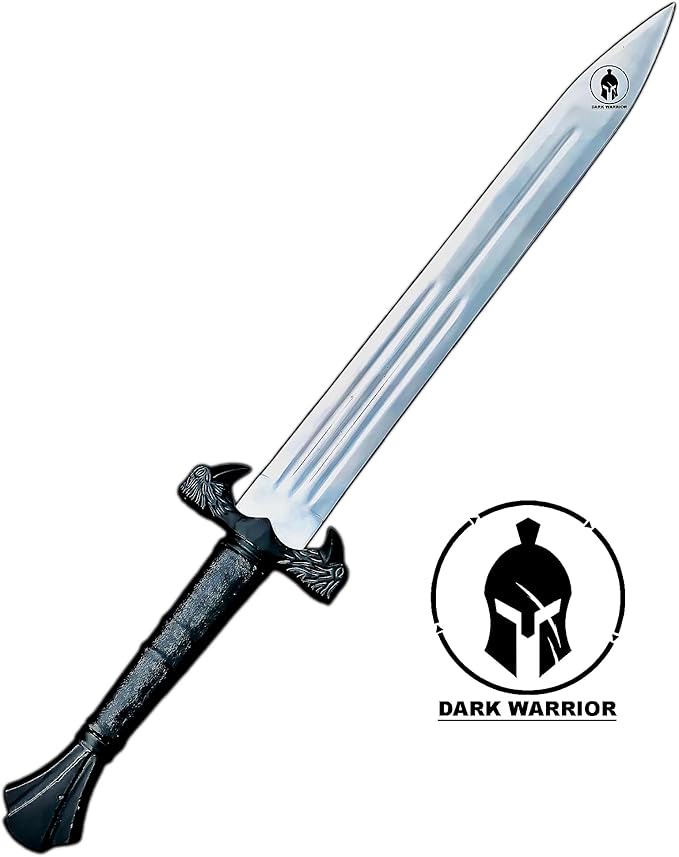 [DARK-WARRIOR] Handmade Viking Raven Sword 30 - Inch Viking Sword Real Short Sword with Sheath Replica Props mens gifts Cosplay [Hugin and Munin: Odin's Ravens Style Guard]