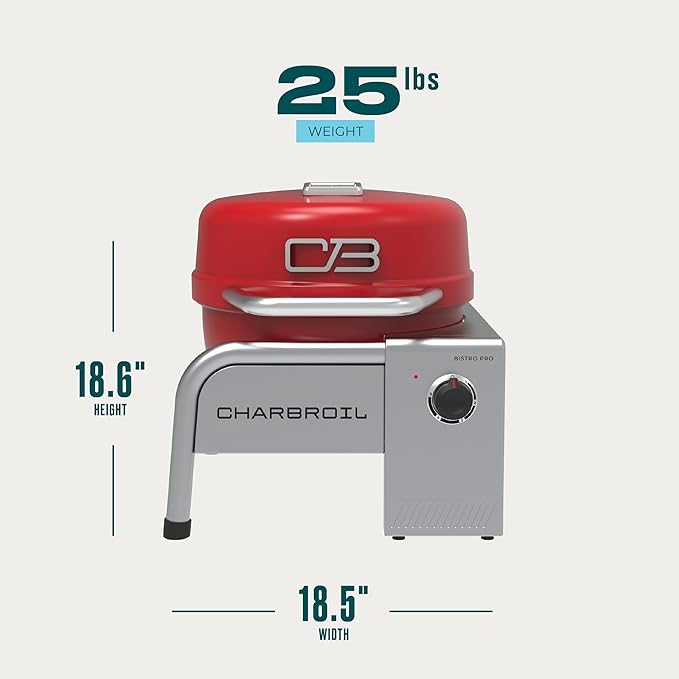Charbroil Bistro Pro Tabletop Electric Grill Red - 25302150