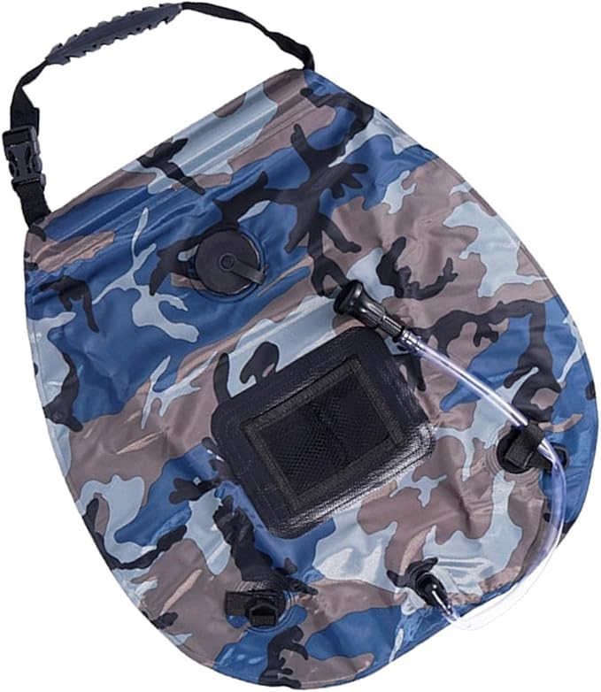 20L Weight Camp Shower Bag with Water Thermometer Rotating Nozzle Leak-Proof Design |Portable Outdoor Camping Solar Shower Climbing Beach Swimming|Hiking Hunting Traveling Heated