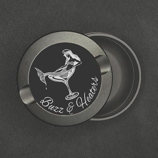 Buzz &amp Heaters Metal Container for Zyn | Metal Holder for Zyn |Metal Can for Zyn | Metal Cases for Zyn Holder | Metal Pouch Cans for Zyn | Offshore Mermaid Martini Anodized