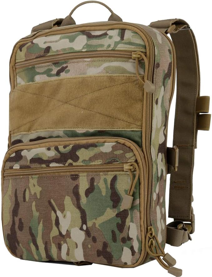 Tactical Expandable Hydration Backpack MOLLE Multi-purposed Airsoft Utility Bag for Travelling Hiking Hunting