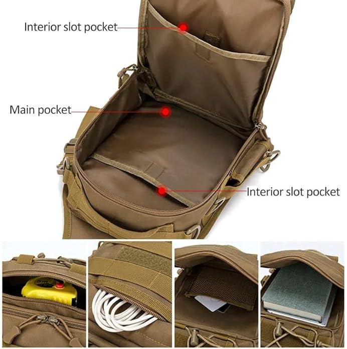 Jungle Leopard Fishing Climbing Chest Bag Tactics Military Shoulder Backpack Rucksacks Bag for Sport MOLLE Bag