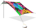 Beach Canopy with Windproof Ropes &amp Sandbags Beach Tent Sun Shade Sun Shelter for Camping Trips Fishing Backyard Fun or Picnics Palm Tree