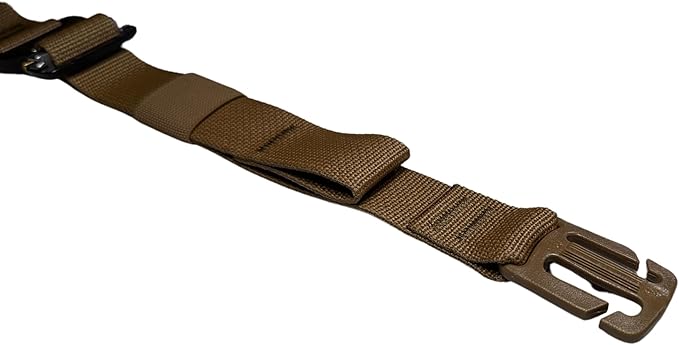Made in USA Replacement Backpack MOLLE Sternum Chest Strap with Cobra Buckle (Coyote Brown 1 Webbing)