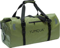 YUMQUA Waterproof Duffel Bag Motorcycle Duffle Bag Heavy Duty Roll Top Large Dry Bags Waterproof with Durable Straps &amp Handle for Travel Outdoor Boating Rafting Kayaking Camping Paddle boarding