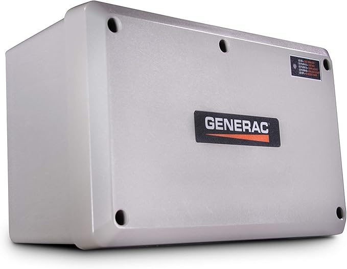 Generac 7006 100 Amp Load Manager - Efficient Load Prioritization and Wire-Free Technology for Reliable Power Management - Lock-Feature and LED Status Display for Convenient Operation - Gray