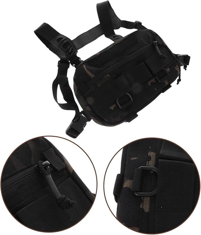 Gatuida Men Chest Pack Versatile Chest Bag for Workouts Multifunctional Storage for Phones Keys for Outdoor Activities Casual Use