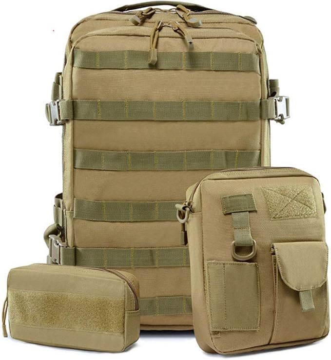 Outdoor Sports Pack Hiking Bag Tactical Rucksack Camo Knapsack Combat Camouflage Tactical 30L Backpack - A-TACS FG