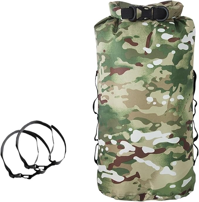 Waterproof Dry Bag Waterproof Backpack Portable Outdoor Sport Rafting Bag River Tracing Swiming Bucket Dry Bag 3L 5L 10L 20L 35L for SwimmingBoating(3L-with 2 Straps)