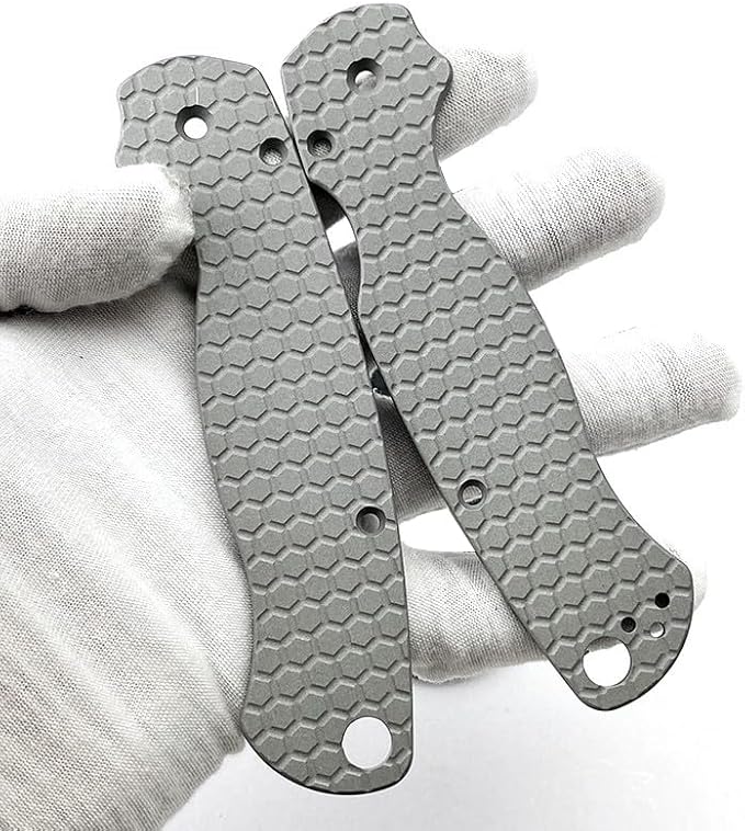 1 Pair Scales Handle Fits for C81 Paramilitary 2 CNC Aluminum Handle Patch DIY Replacement Accessory