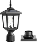 Greluna Solar Post Light Outdoor 60 Lumens Dusk to Dawn Lamp Post Light Solar Powered &amp Waterproof Fits 6x6 Wooden Posts 3 Inch Poles for Garden Pathway Driveway Fence &amp Yard（Cool Whit