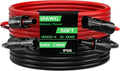 50FT 12AWG Solar Panel Extension Cable Bateria Power 12 Gauge PV Wire with Female &amp Male Waterproof Connectors for RV Photovoltaic Systems Set of 2