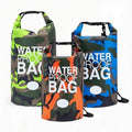Waterproof Dry Bag Set of 3 (15L 20L 30L) - PVC Roll Top Dry Bags Waterproof - Backpack for Kayaking Camping Beach &amp Travel (Camouflage Orange Dark Blue Green)