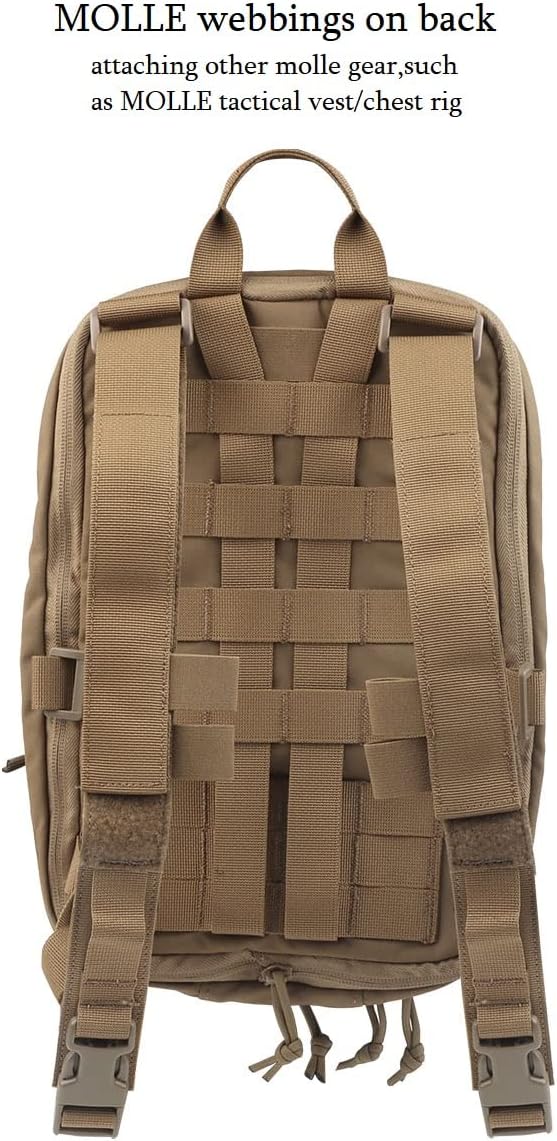 Tactical Expandable Hydration Backpack MOLLE Multi-purposed Airsoft Utility Bag for Travelling Hiking Hunting