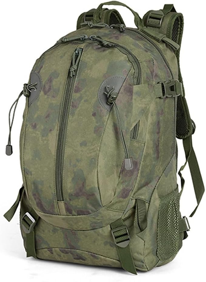 LINGYUE Tactical Backpack Outdoor Waterpoof Resistant Oxford Daypack With 16 Laptop Compartment For Hiking Camping Travel(A)