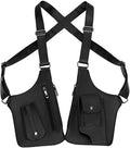 Secure 2pcs Medieval Leather Harness Holster Bag Hidden Anti-theft Wallet &amp Phone Pouch