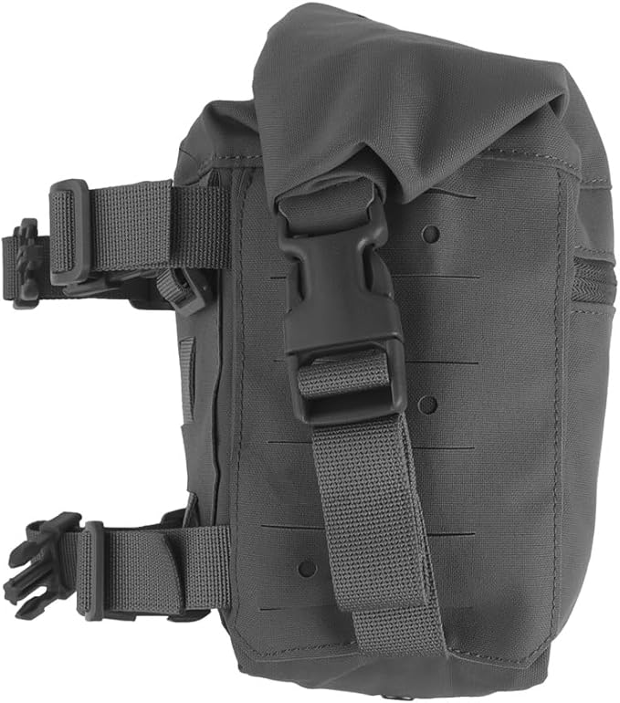 Tactical Expansion Pack Chest BagLarge Capacity MOLLE Admin Pouch Utility Chest Pouch for Placard Split Chest Rig