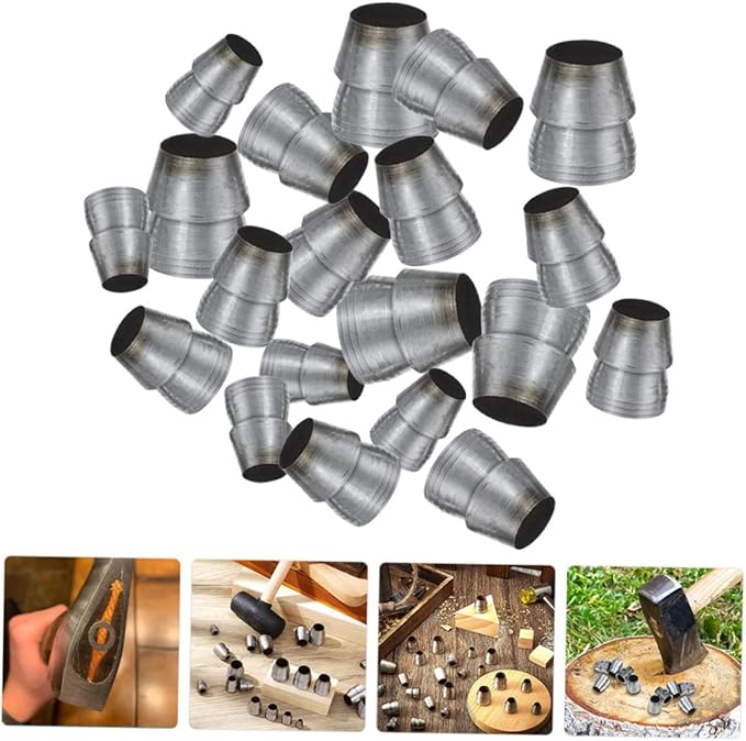 Angoily 60pcs Conical Handle for Gardening Handle Fixers Safety Adapters for Enhanced Grip and Stability Suitable for Garden Tools