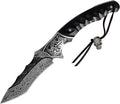 Damascus Steel Folding Knife Personalized Engraving Outdoor Gear Damascus Hunting Knife with Leather Sheath HRC 60 Knives Men Gifts Gifts for Hunters Men who have Everything