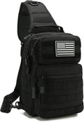 Tactical Sling Bag Backpack for Men Molle Shoulder Bag Pack Daypack Backpack for Hunting Hiking Traveling Camping