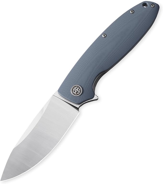 Petrified fish PFB01 Terra3.54 D2 Steel Blade G10 Handle Flipper Liner lock Folding knife (Blue Satin)