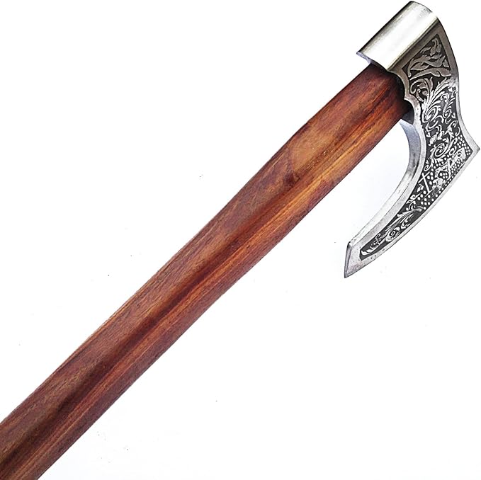 Custom Handmade Viking Hatchet Axe Carbon Steel Bearded Axe - Camping Axes - Tomahawk Battle Axe - Estwing Ax - Axe with Leather Sheath - Ideal Gift for Men Birthday for Him (9875)