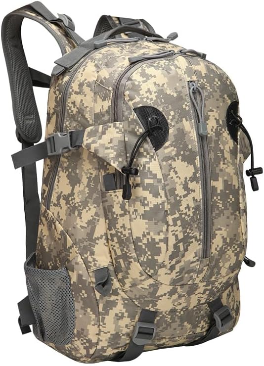 Military Extensible Travel Backpack Tactical Waterproof Bag LargeSuitable for HikingCampingHikingOutdoor SportsWork 40L (ACU 36-55L)