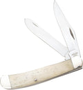 BEAR &amp SON - MANUAL - 3.25 - Clip Point Spey - 440 Stainless Steel - White Smooth Bone - High Carbon Stainless Steel - WSB54