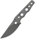 Petrified fish PFE18 Bison L 3.03 Fixed Blade Knife N690 Steel Skeleton Personalized Knife Stonewashed Blade for EDC (Gray Stonewashed)