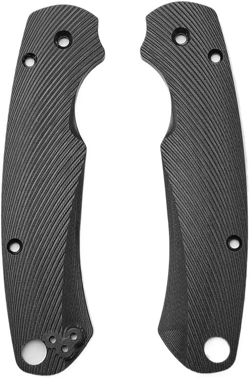 1 Pair Custom G10 Scales Handle Fits for C81 DIY Making Replacement Accessory(Black)