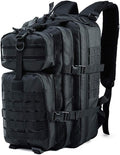 Outdoor Sports Pack Hiking Bag Tactical Rucksack Camo Knapsack Combat Camouflage Tactical Molle 40L Backpack - Black