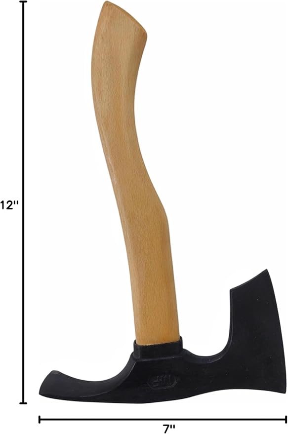 Bearded Hatchet Combo Axe with Adze Blade Bushcraft - Ergonomic Handle