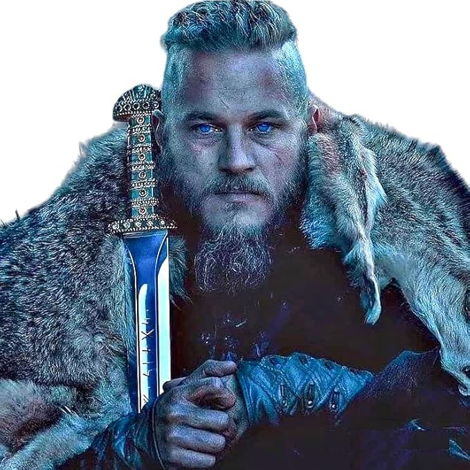 40 Inch Viking Sword of Ragnar Lothbrok - Viking Sword of Kings Ragnar Sword - Viking Sword Real Functional Sword - Real Viking Sword Viking Sword Real Weapon Handmade Valentine Gifts Tools