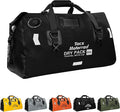 Waterproof Duffel Bag for Men/Women Roll-top Dry Backpack Duffel Bag with Quick-fixed Straps Motorcycle Tail Saddle Bag for Motorcycling Rafting Boating Kayaking Travel 66L-Black