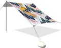 Beach Canopy with Windproof Ropes &amp Sandbags Beach Tent Sun Shade Sun Shelter for Camping Trips Fishing Backyard Fun or Picnics Mountain