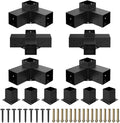 Pergola Kit for 4x4 Lumber Heavy Duty Pergola Brackets with 3-Way &amp 4-Way Corner Brackets DIY Gazebo Kit for Outdoor Patio Backyard Garden Fits Actual 3.6 x 3.6 Wood