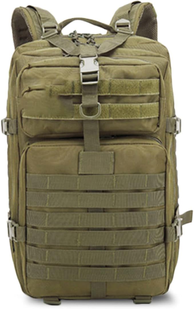 50L Large Capacity Men Army Military Tactical Backpack 3P Softback Outdoor Waterproof Bug Rucksack Hiking Camping Hunting Bags(Green)