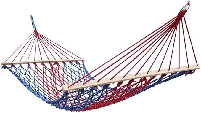 Portable Hammock Portable Nylon Net Rope Hammock Swing Outdoor Hammocks Perfect for Camping Patio Backyard for Backpacking Beach (Color : White Transparent Brown)