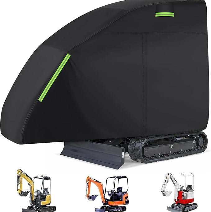 Mini Excavator Cover for Caterpillar(CAT) 301.7 CR 2018-2026 Water Resistant Compact Excavator Storage Cover All-Weather Outdoor Protection for Small Digger