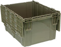 Quantum QDC2820-15 Plastic Storage Container with Attached Flip-Top Lid 28-Inch by 20-Inch by 15-Inch Gray