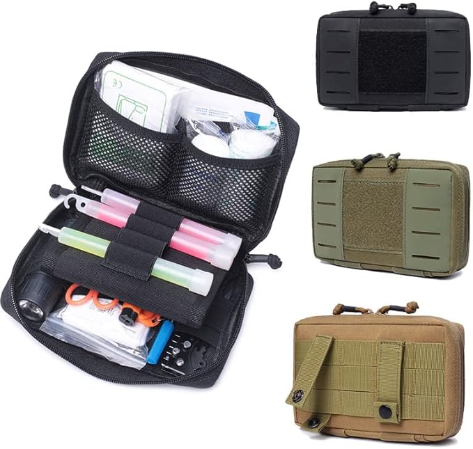 Outdoor Sports Airsoft Gear Molle Combat Hiking Backpack Tactical Vest Accessory Camouflage Pack Kit Medical Pouch Bag