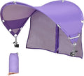XL Universal Chair Canopy Umbrella UPF 50+ Foldable Sun Shade Attachment with Adjustable Clamp Fits Most Brands’ Beach Camping Lawn Tanning Zero Gravity Lounge &amp Fishing Chairs