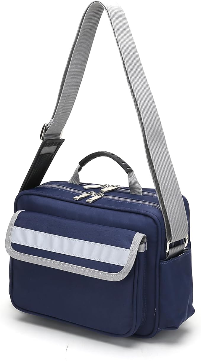 shoulder bagLabeled Compartments Emergency Survival Kits with Shoulder StrapEMT Trauma Trauma Medical Bag for Paramedics and Emergency Medical Supplies. (Blue)