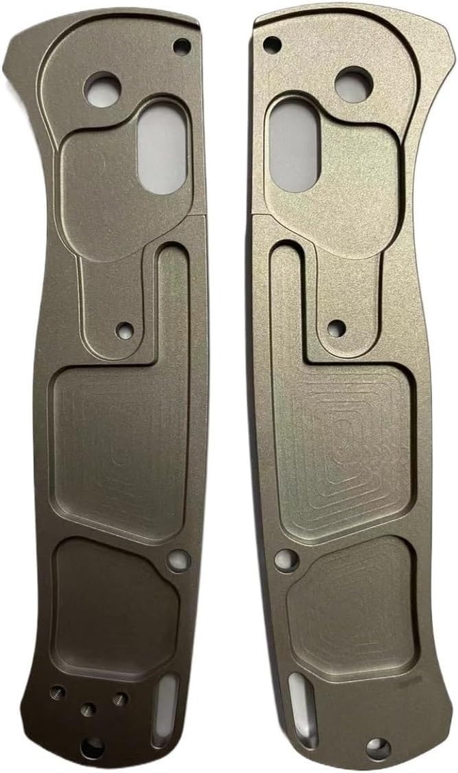 1 Pair Scales Handle Fits for Benchmade Bugout 535 CNC Tiatnium Knife Handle Patch Replacement