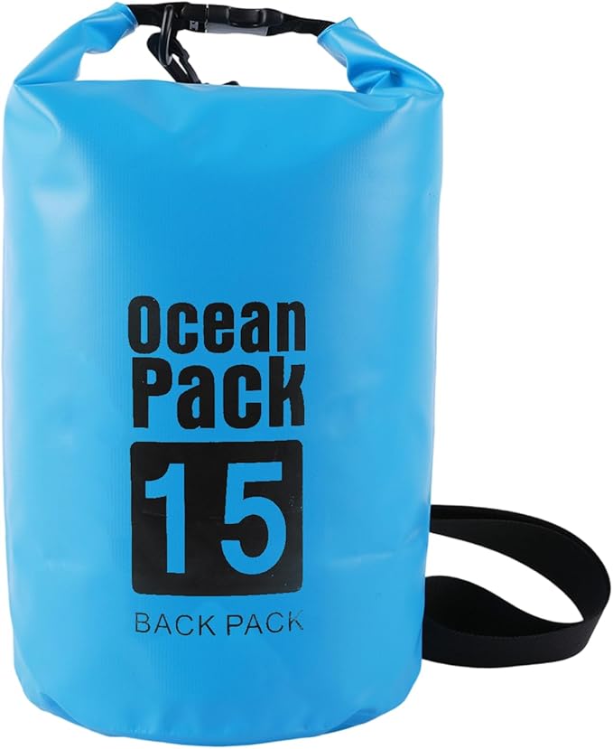 Adventure Dry Bag With Rope Closure Design Practical PVC Meshes Storage Outdoor Shoulder Bags For Sports Equipment Practical Dry With PVC Mesh Fabric
