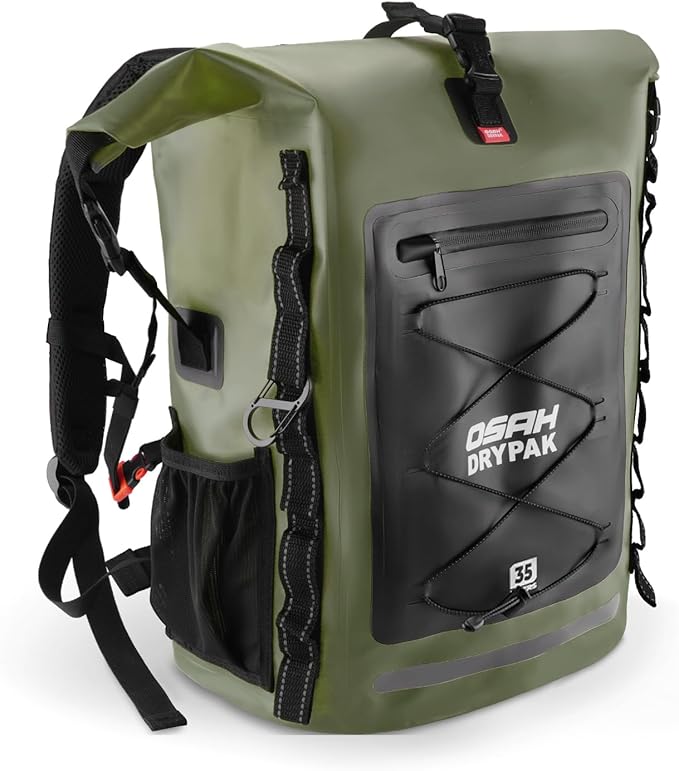 Waterproof Backpack Dry Bag 35L/55L/85L – Heavy Duty Roll-Top Hiking Backpack for Travel Kayaking Boating Camping Rafting and Fishing