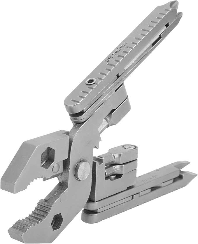 25 in 1 Multi Functional Pliers Kit Stainless Steel Multitool with Knife and Wrench Ideal for Camping and Outdoor Activities