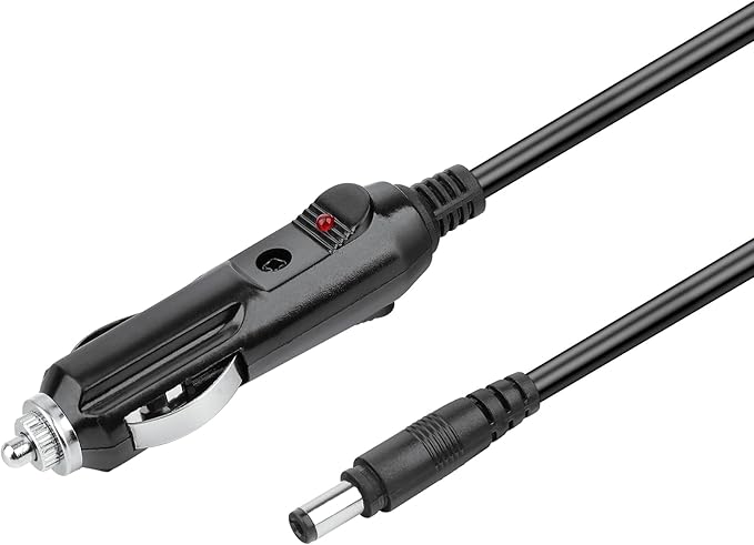 Car DC Adapter Compatible with ALLWEI 300W 280Wh Portable Power Station Peak 600W Solar Generator 78000mAh CPAP Backup Battery Pack SGR-PPS300-2 12V Auto RV Power Supply Cord Charger